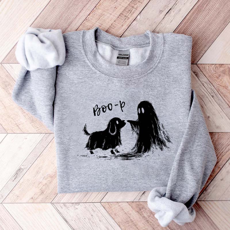 Funny Ghost Puppy Boo-P Dog Sweatshirt