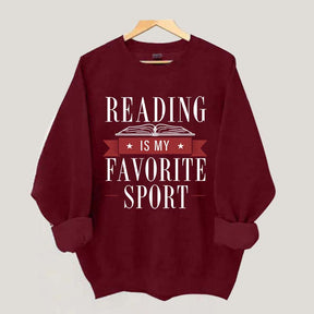 Reading Is My Favorite Sport Librarian Lover Sweatshirt