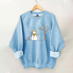 Christmas Snowman Dead tree Sweatshirt