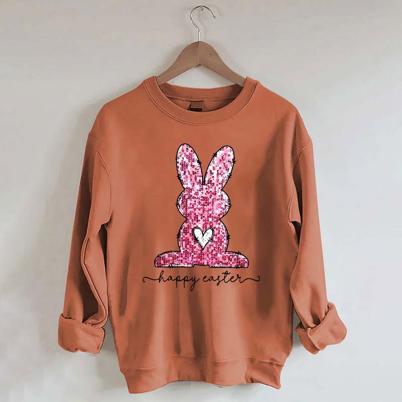 Pink Happy Easter Sweatshirt