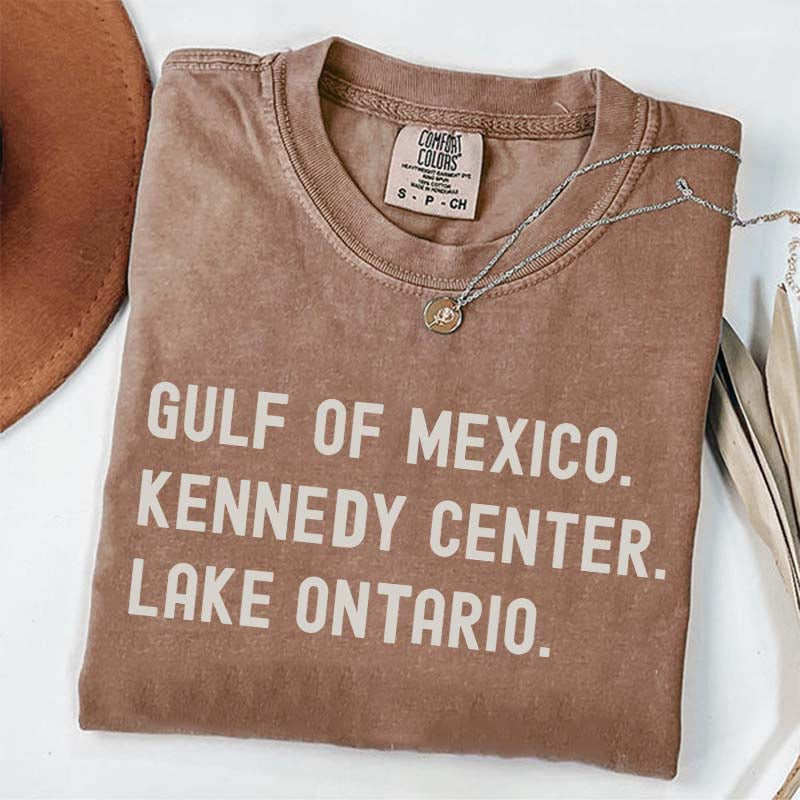 Gulf of Mexico Kennedy Center Lake Ontario T-Shirt