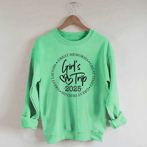 Girl's Trip 2025 Great Memories Sweatshirt