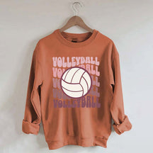 Retro Groovy VolleyBall Player Sweatshirt
