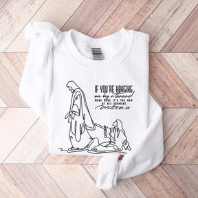 Holding on by a Thread Hem of His Garment Sweatshirt