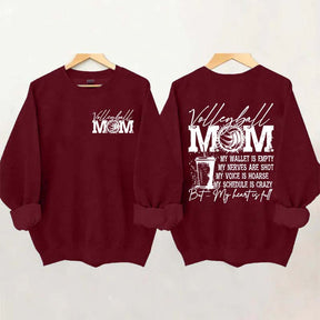 Volleyball Mom My Wallet is Empty Sweatshirt