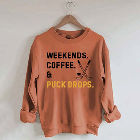weekend Coffee Puck Drops Sweatshirt