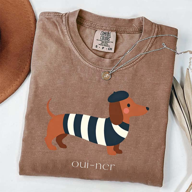 Oui-Ner Sausage Dog T-Shirt
