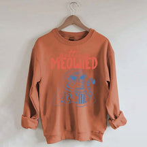 Getting Meowied Funny Cat Bride Sweatshirt