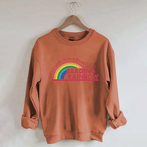 Teacher Reading Rainbow Sweatshirt