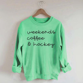 Weekends Coffee Hockey Mom Sweatshirt
