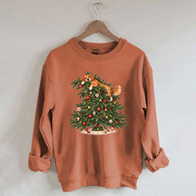 Christmas Tree Dogs Cute Sweatshirt