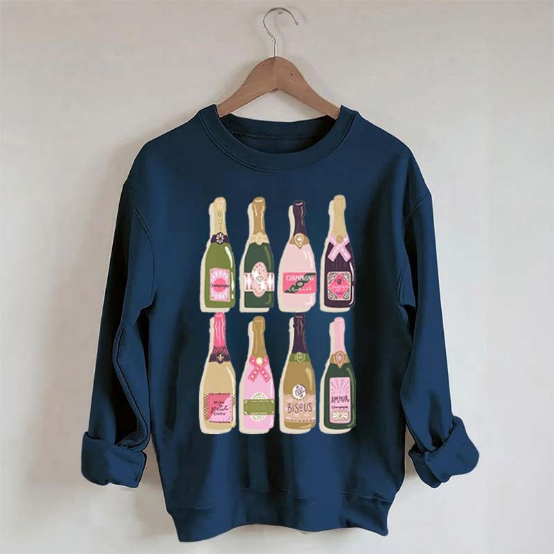 Champagne Bottles Lovers Sweatshirt