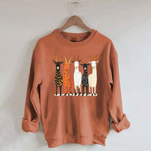Colorful Goat Funny Farm Animal Sweatshirt