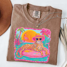 Retro Viral Summer Leopard T-Shirt