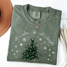 Christmas Tree Minimal Chic Holiday T-Shirt