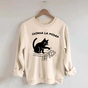 Chinga La Migra Cat Sweatshirt