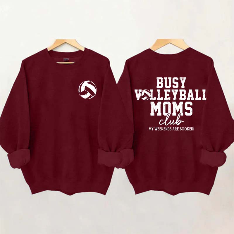 Busy Volleyball Mom Club Sweatshirt