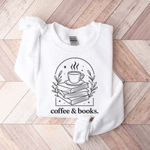 Cute Coffee & Books Club Sweatshirt