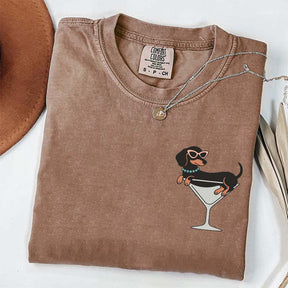Weenies and Martinis Dachshund Weenie Tini T-Shirt