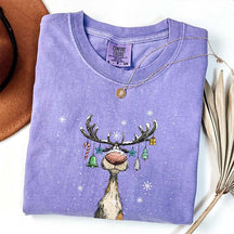 Comfort Colors Vintage Reindeer T-Shirt