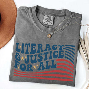 Literacy And Justice For All T-Shirt