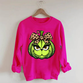 Halloween Leopard Green Guy Sweatshirt