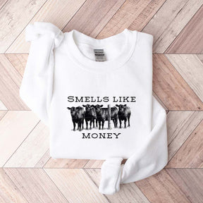 Smells Like Cattle Western Cow Sweatshirt