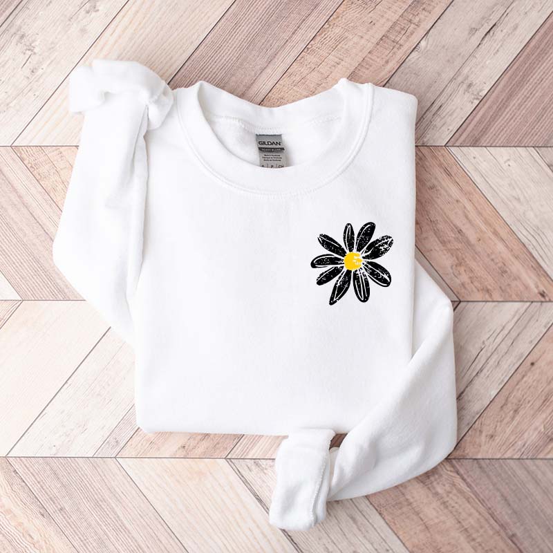 Daisy Retro Floral Sweatshirt