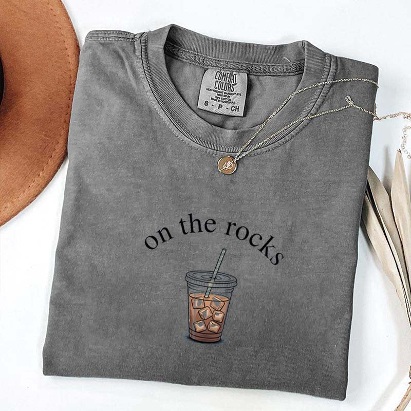 Trendy Coffee Lover On The Rocks T-Shirt