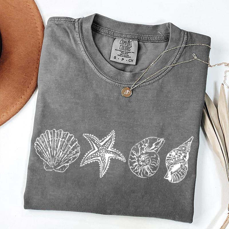 Seashell Coastal Aesthetic T-Shirt