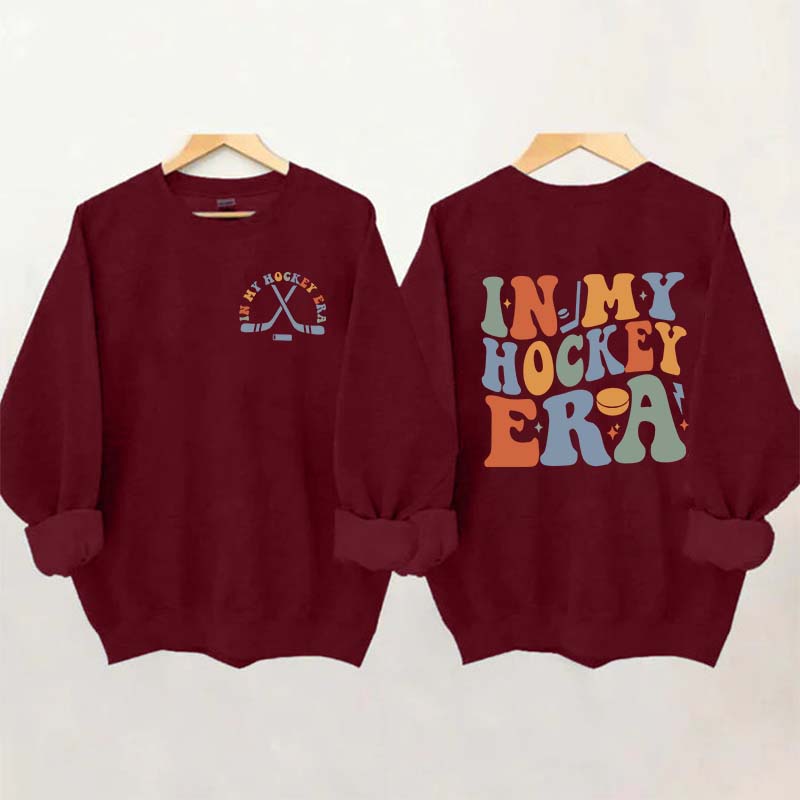 In My Hockey Mom Era Mama Sweatshirt