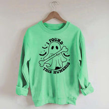 I found this humerus Ghost Holding Bone Sweatshirt