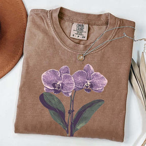 Vintage Orchid Flower Lover T-Shirt