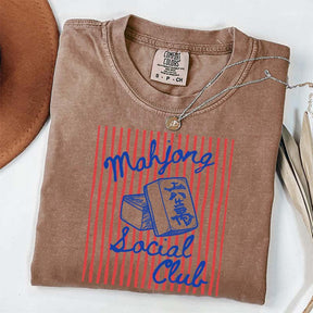 Mahjong Social Club Funny T-Shirt
