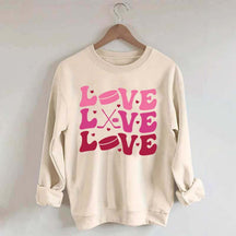Sports Love Hockey Mom Sweatshirt