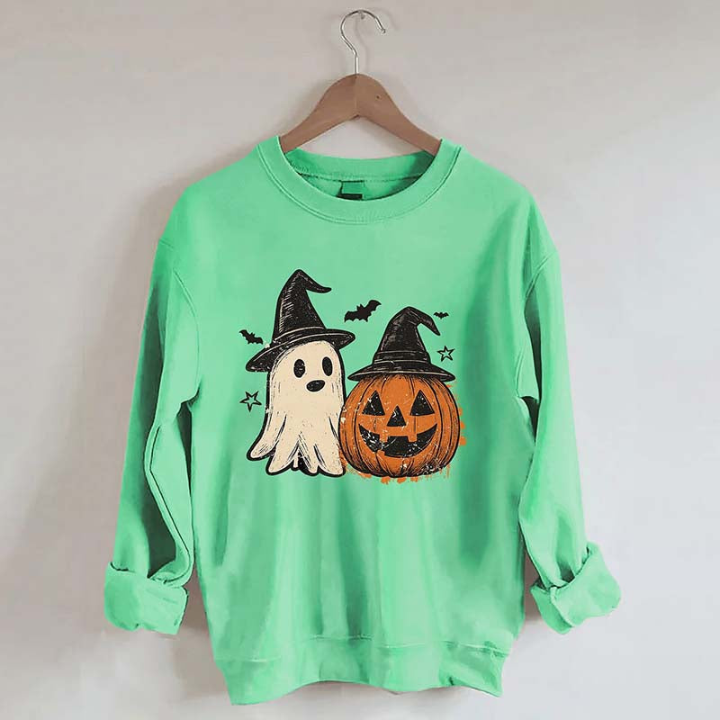 Preppy Floral Pumpkin Sweatshirt