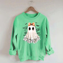 Halloween Lace Ghost Boo Sweatshirt