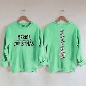 Light Merry Christmas Sweatshirt