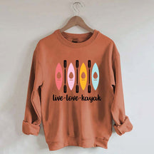 Women Kayaking Canoeing Sweatshirt