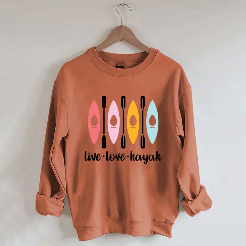 Women Kayaking Canoeing Sweatshirt