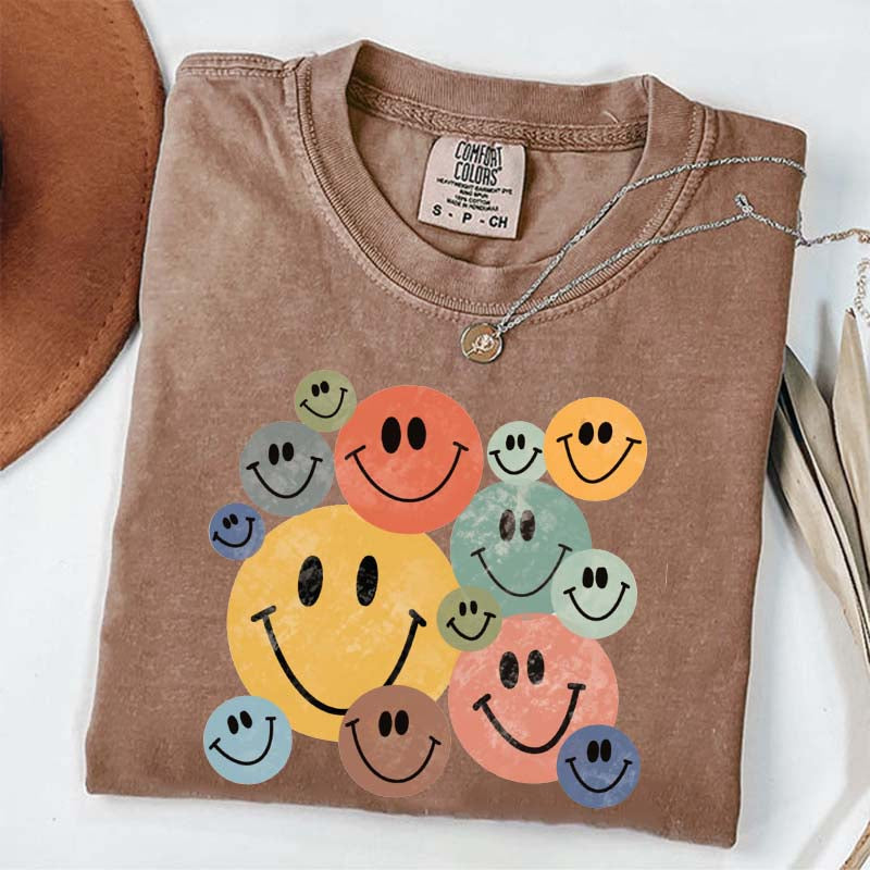 Retro Smiley Faces T-Shirt