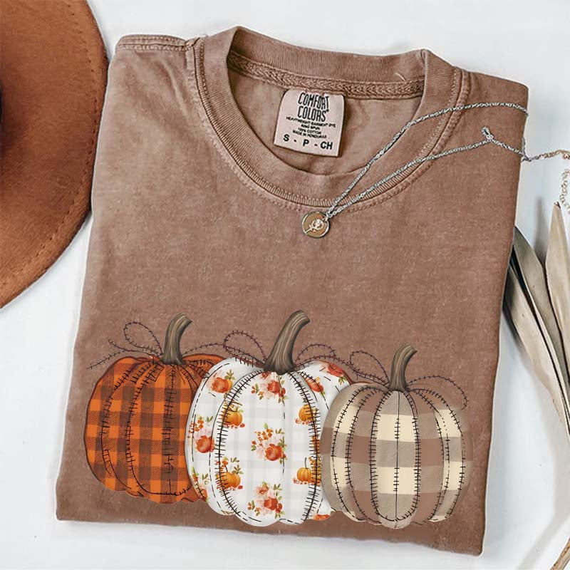 Autumn Fall Pumpkins Retro T-Shirt