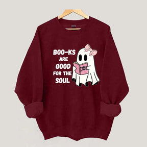 Boo-ks Are Good For The Soul Sweatshirt