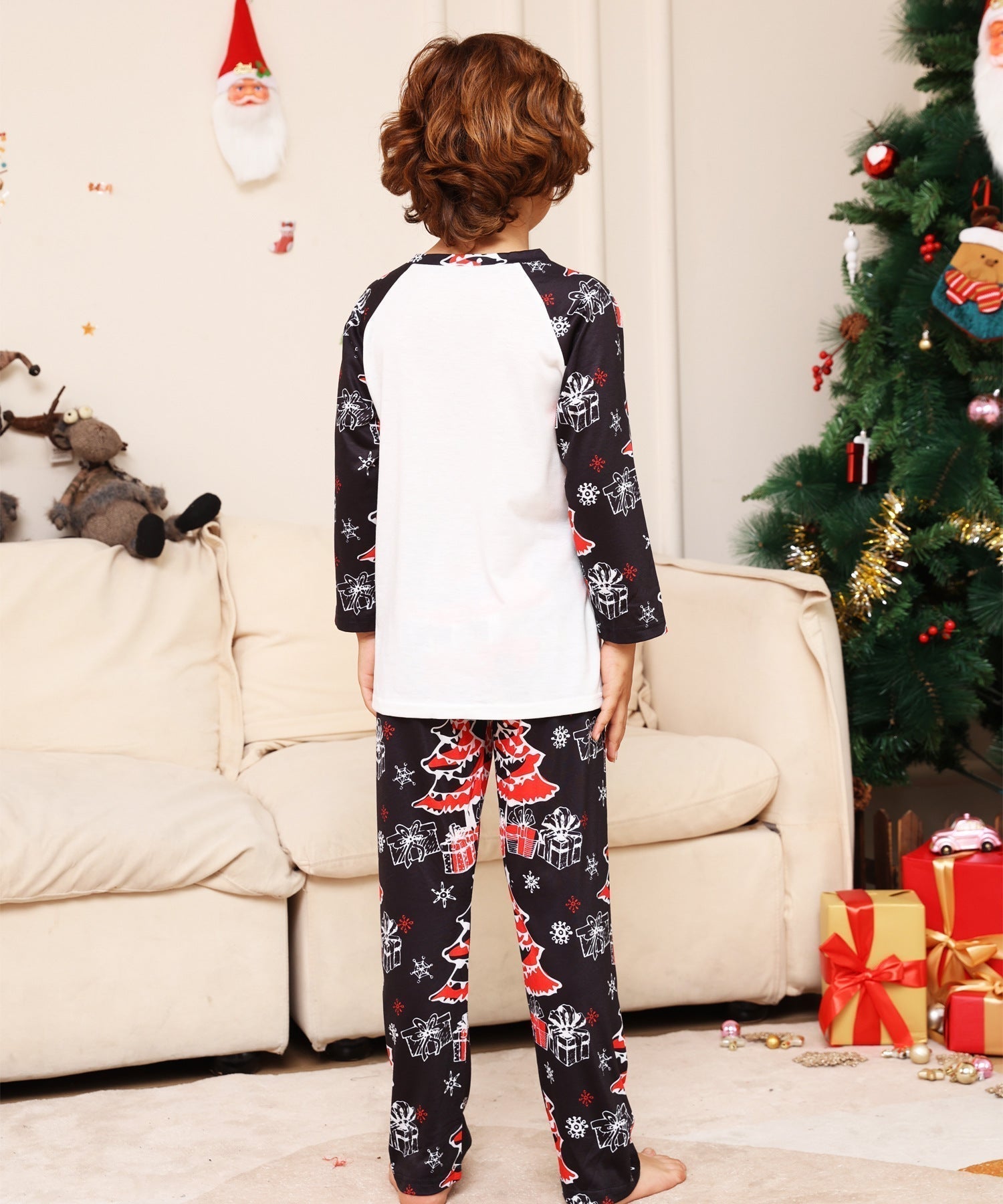 Family Matching Christmas Parent-Child Printed Pajamas