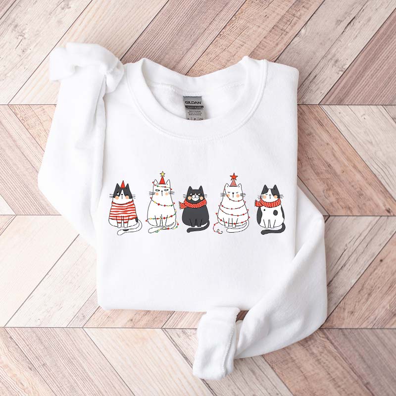 Cute Cat Christmas Lover Sweatshirt
