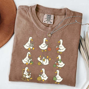 Cute Goose Crocheting T-Shirt