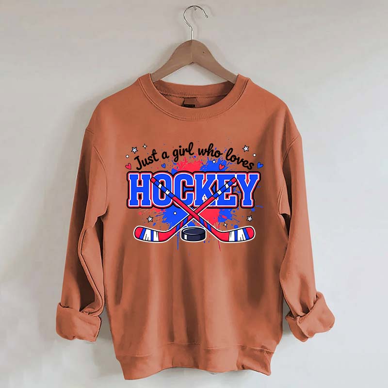 Cozy Gildan Hockey Girl Sweatshirt
