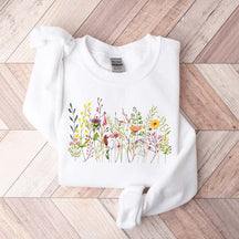 Vintage Garden Wild Flowers Sweatshirt