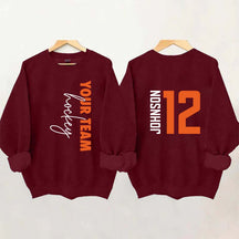 Custom Hockey  Name and Number Sweatshirt