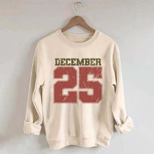 Retro December 25 Christmas Sweatshirt